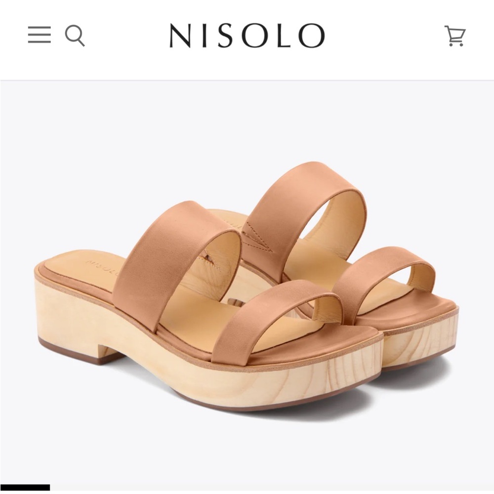 Nisolo Ellie All-Day Clog Sandal in Tan